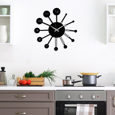 Horloge murale décorative en métal