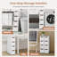 Armoire de rangement à 4 tiroirs avec roulettes intégrées pour petits espaces