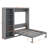 Queen Size Murphy Bed With Shelves-1079777990