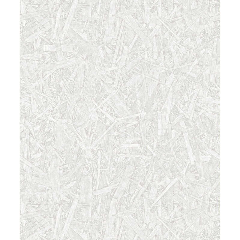 Rouleau de papier peint l 33 pi x l 21 po modern geometric stone Woodberry, Gris clair