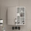 Miroir mural mural, armoire de salle de bain avec compartiments, miroir haute définition pour salle de bain, option d'économie d'espace de 0,12 pouce