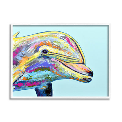 " Marine Life Dolphin Turquoise Accent " by Jen Seeley