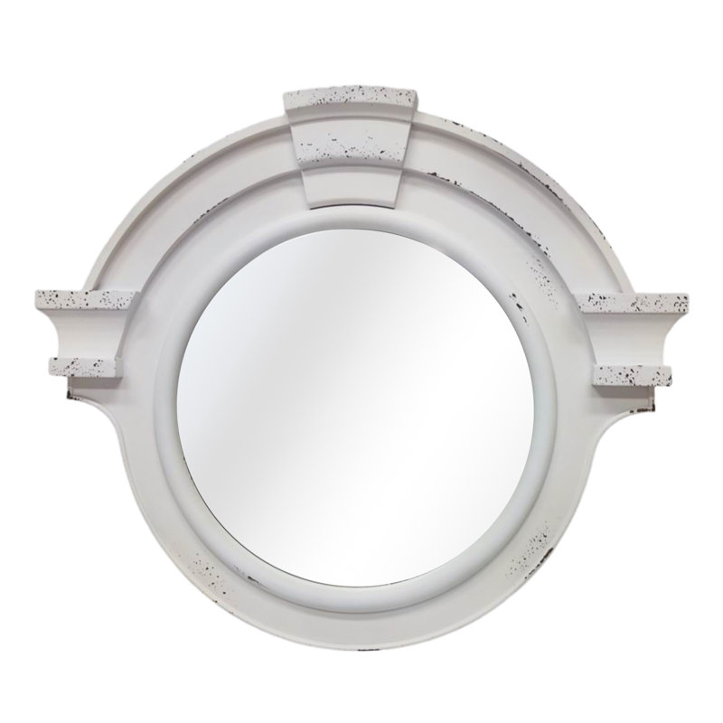 Miroir rond en bois 20,5 po