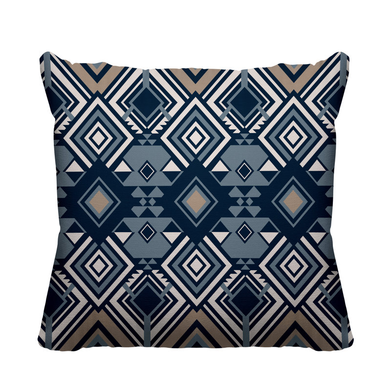 Housse et insert de coussin extérieur d'extérieur, L 15 po x H 15 po, Bleu