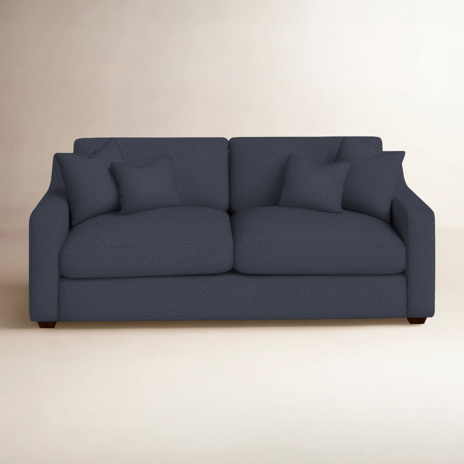 Rhodes 94.5'' Upholstered Sofa, Drusky Navy Sustain® Basketweave