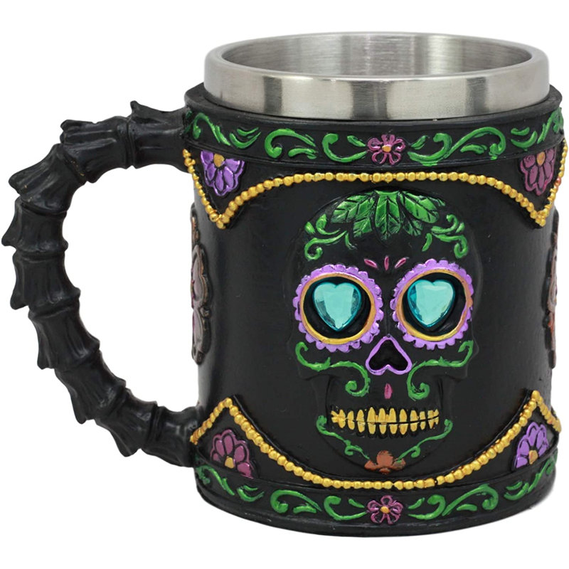 Tasse de crâne en sucre noir Ebros