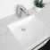 STYLISH Sharp 21-1/4"L White Rectangular Undermount Bathroom Sink