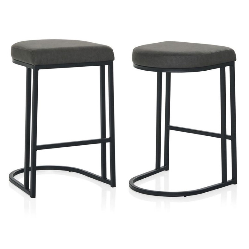 Tabouret de comptoir 26 po Masuko, Gris
