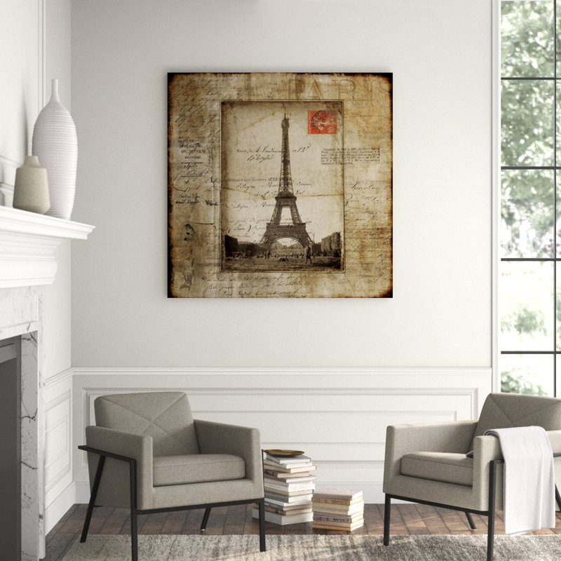 Voyage Through Paris I Print by Chelsea Art Studio, Outdoor, 54" H x 54" W x 1.5" D