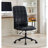 High Antique Black Pu Leather 360 Degree Swivel Office Chair With Armrest, Soft Foam Seating, Adjustable Gaslift, Powder Coated Frame, Five Star Base, Wheels, Product Width 26.14 In, Seat 49Cm In ,-1762361697-1762361702