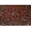 Tapis de zone en laine rouge 7 pi x 10 pi à main one-of-kind noué la orangy Stetsonville
