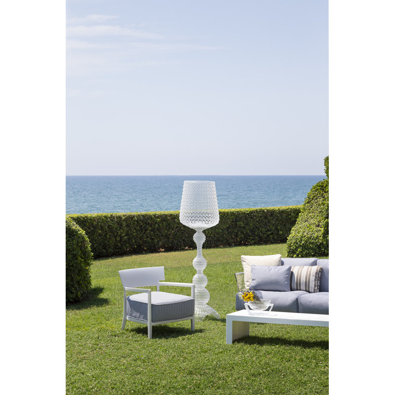 Cara Outdoor Armchair, Rusty/Blue, Orange