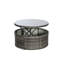 Mobilier d'extérieur pour lit de jour: 5 pièces avec auvent rétractable, coussins moelleux, table, 5 cadres de patio stables à l'eau, pour-1263673109