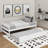 Twin Size Platform Bed With Trundle-428828436