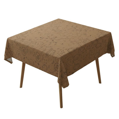 Ayaan Elegant Tablecloth (55 x 55 Inches), 65% Cotton / 35% Polyester, Easy Clean, Machine Washable at 86°F, Tumble Dryer Safe, Ironable | Perfect for Dining Table & Special Occasions, Durable & Stylish Design
