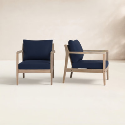 Amina Acacia Outdoor Lounge Chair