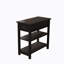 Table d'appoint étroite avec tiroirs et tablette inférieure-1626200115