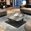Table basse flottante en acier inoxydable et marbre-104251003