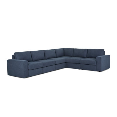 Flex Upholstered Modular Wide Arm 6-Seat Sectional