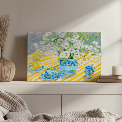 «Chrysanthemum Serenade II» par Melissa Wang, reproduction d'art sur toile