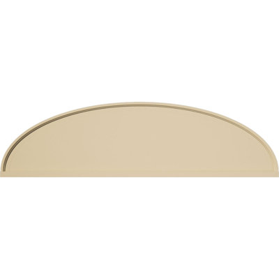Elliptical Signature Urethane Pediment, Primed Tan