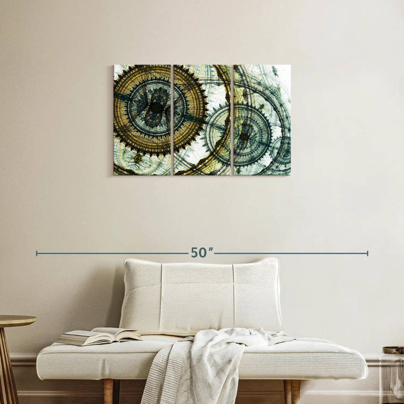 Avery Abstract Steampunk, 20" H x 33" W