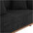 Round Arm Curved Sofa-Black-352870668