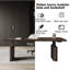 Bureau électrique noir / brun à hauteur réglable Italian Luxury | Table d'étude de bureau à domicile | Poste de travail de salon-397622128-397622134