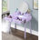 Meuble-lavabo et tabouret contemporain mauve contemporain