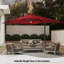 Parasol rectangulaire suspendu en porte-à-faux à manivelle 157,48 po x 118,11 po Soheir inclus-2142906694