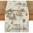 Trees Deer Bells Snowflake Christmas Table Runner