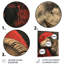 «Grey Red Astrology Rams Resilience Aries - Astronomie Aries», reproduction d'art murale-106110808-106110809