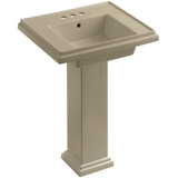 Tresham Fireclay Pedestal Bathroom Sink