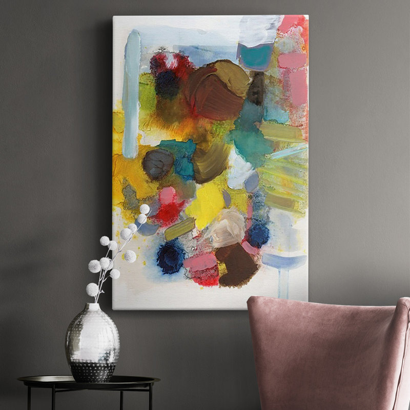 Tout à la fois I - reproduction sur toile tendue, H 18 po x l 12 po x P 1 po