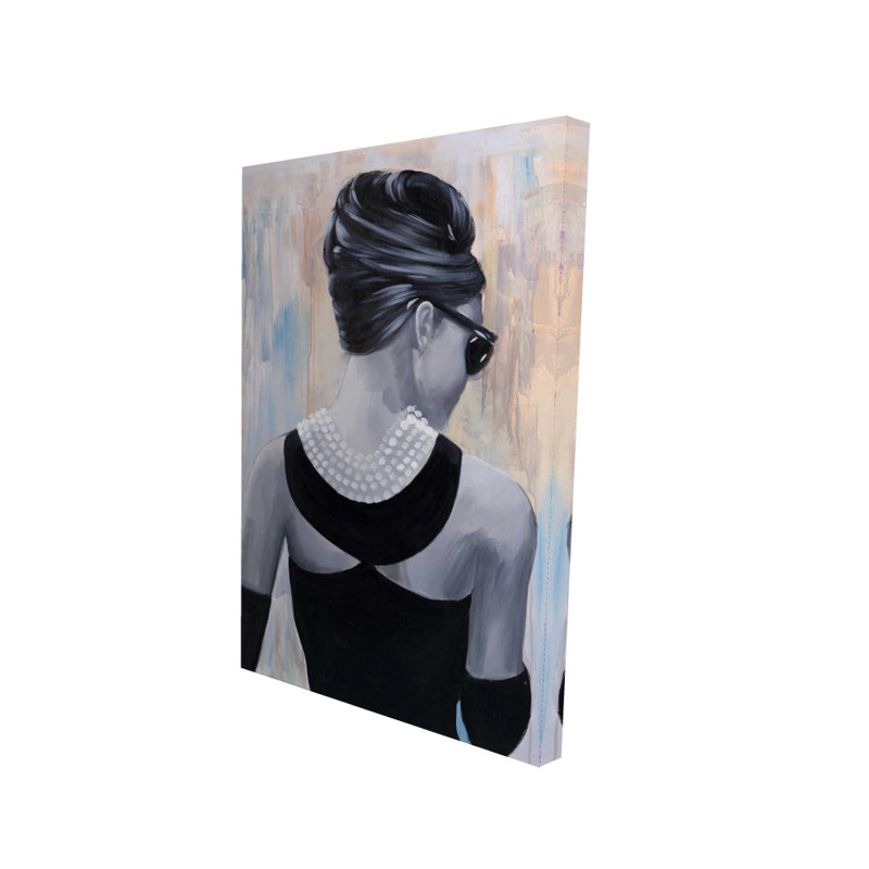 Sur toile Audrey Hepburn | Décoration de salon, H 36 po x l 24 po