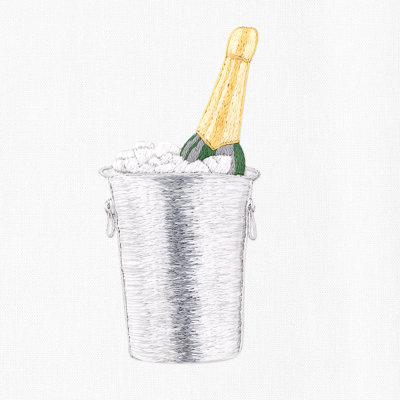 Champagne On Ice Towel