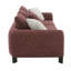 Canapé en tweed marron Mardi avec 3 coussins