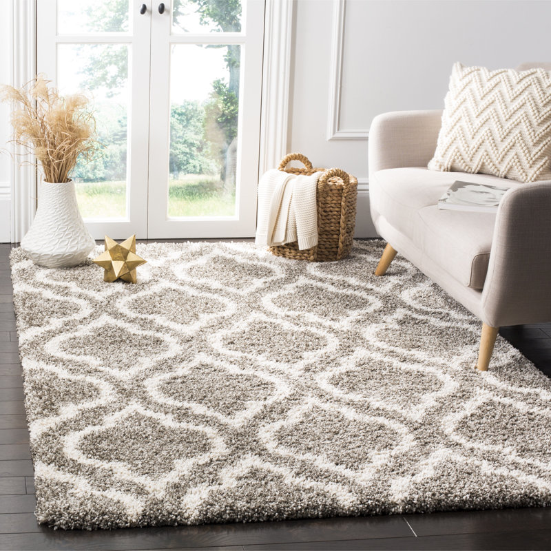 Darrold Hudson Shag Performance Geometric Rug, Rectangle 5'3" x 7'6"