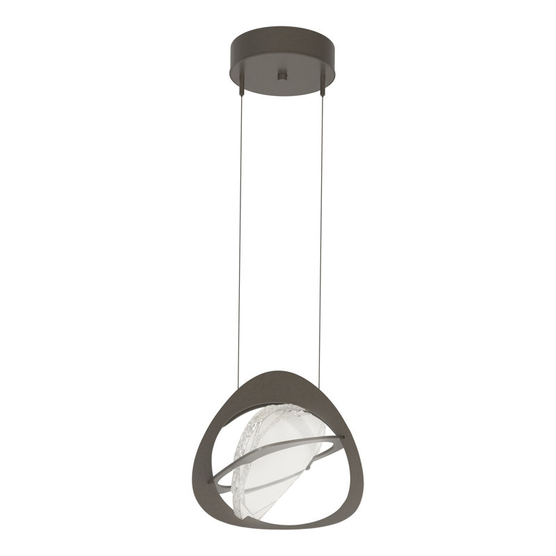 Venn 1 - Light Unique Geometric LED Pendant, Dark Smoke