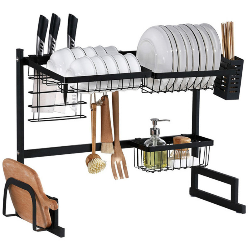 Dish Rack Rinse Basket, 52cm H x 85cm W x 32cm D