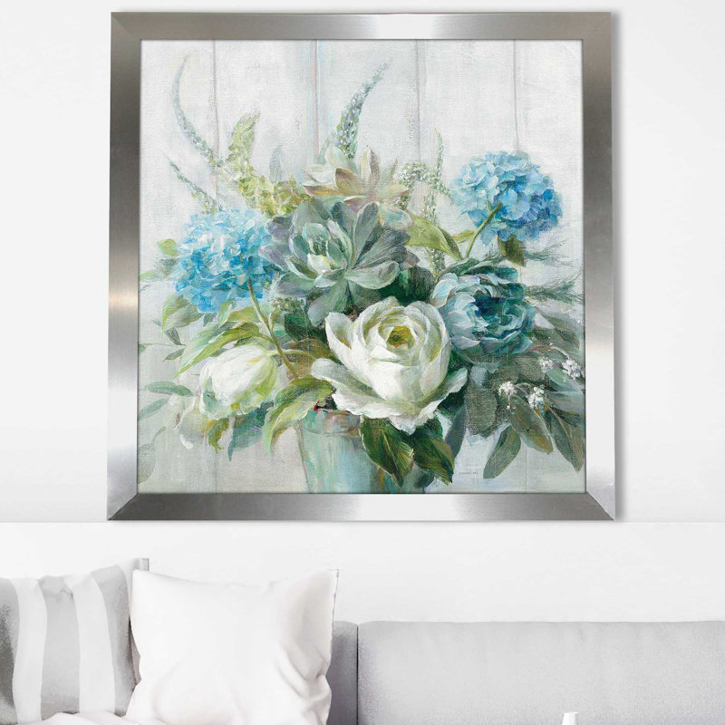 Natural Elegance Crop - Peinture, Encadrement argenté, H 25,5 po x l 25,5 po x P 1 po