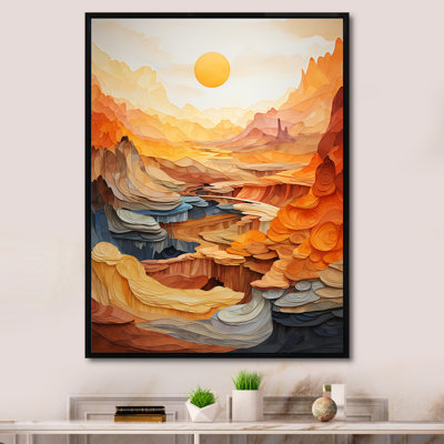 Iseline Bold Landscape Canyon Desert II - Print