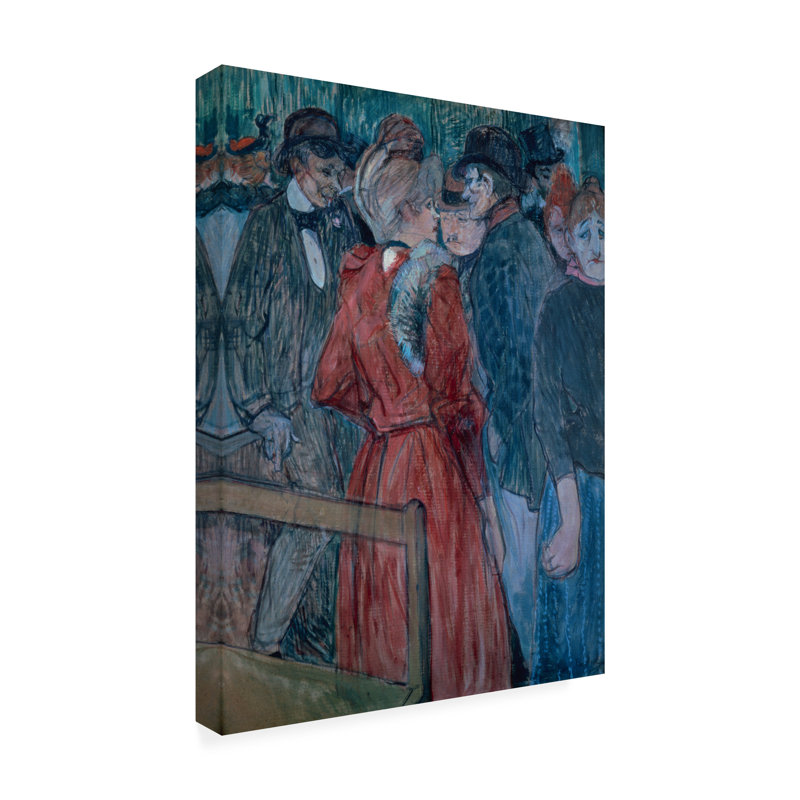 «At The Moulin De La Galette» sur toile par Henri De Toulouse Lautrec