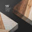 "Brown Wood Effect", motif géométrique abstrait, art moderne occidental, décoration murale, bureau sur toile-93389309-93389310