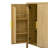 Sideboard U_Style Modern 57.5" Stripe Door Storage Cabinet, 4-Door With Back-Of-Door Storage Racks & Side Hooks, Adjustable Shelves, Mdf Cabinet With Aluminum Handles For Living Room, Dining Room-308198532