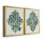 Algae and Azule Motif I - Ensemble de 2 reproductions de cadres photo sur toile-766591275-766591286
