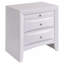 Table de chevet blanche avec 2 tiroirs-780937210