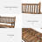 Outsunny 2-Person Wood Rocking Chair With Log Design, Heavy Duty Loveseat With Wide Curved Seats For Patio, Backyard, Garden, Walnut-1844710408