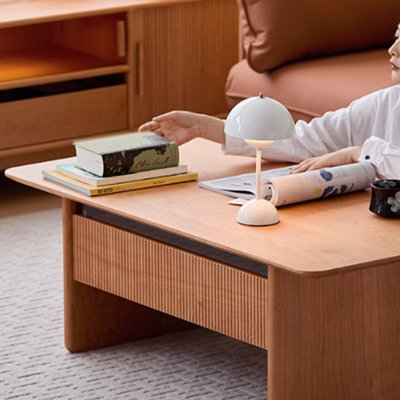 Japanese style solid wood coffee table