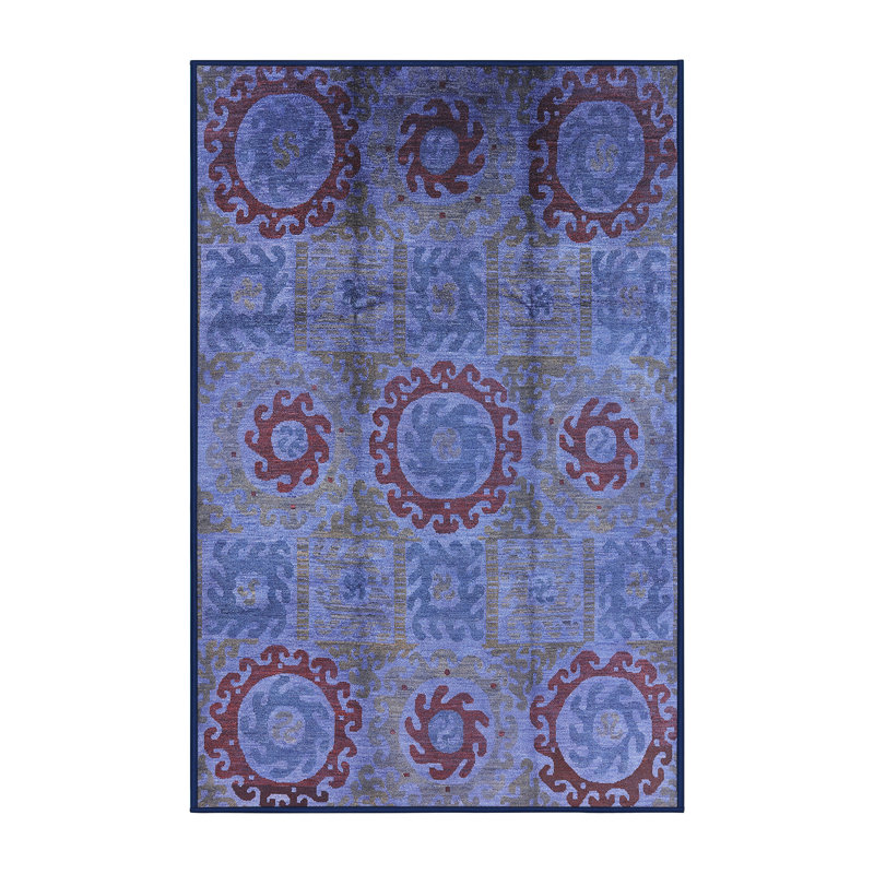 Tapis oriental bleu, Rectangle 4 pi x 6 pi